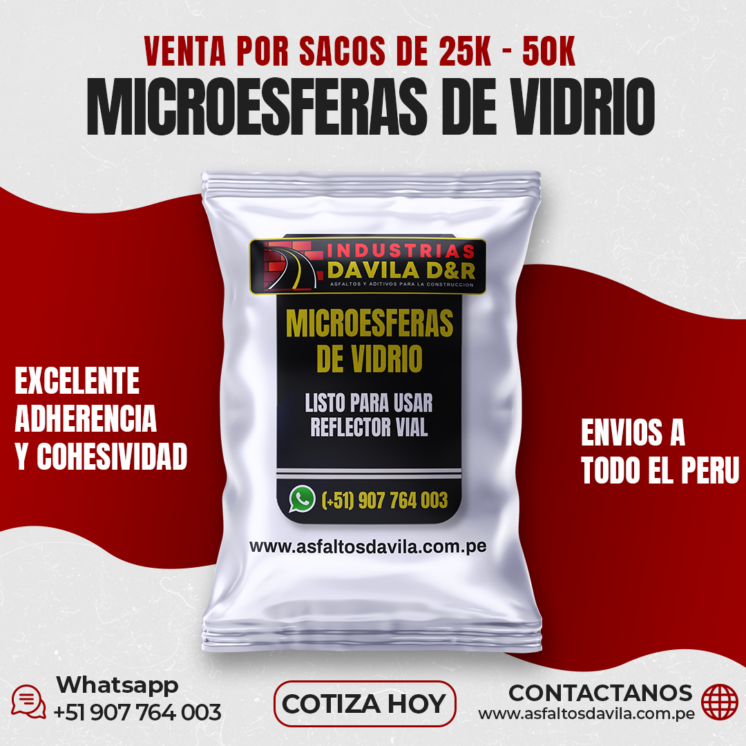 microesferas de vidrio